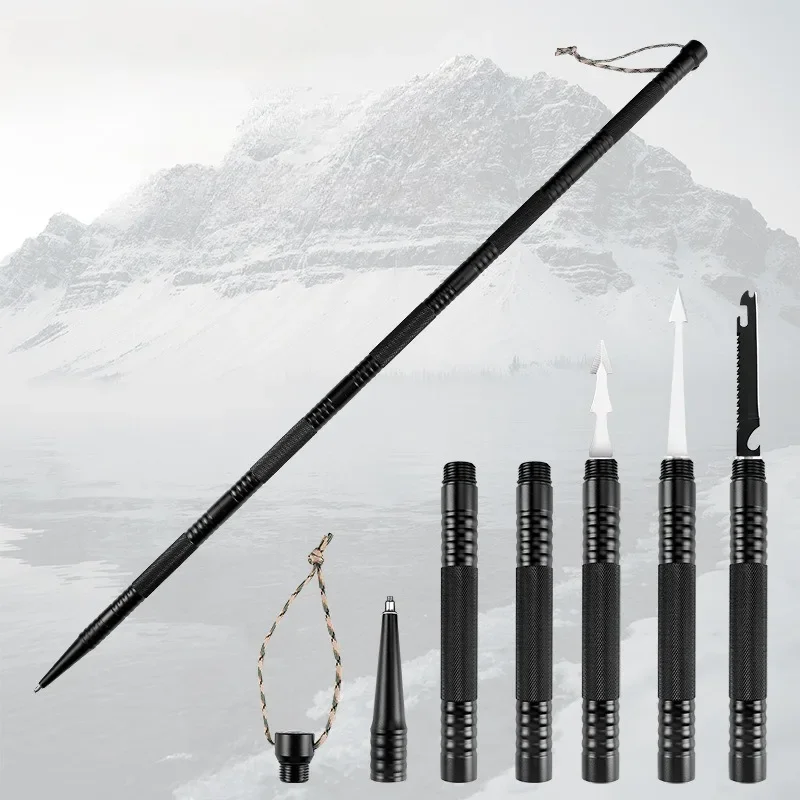 Trekking Pole Carbon - Aluminium Alloy Multifunction Outdoors Walking Sticks