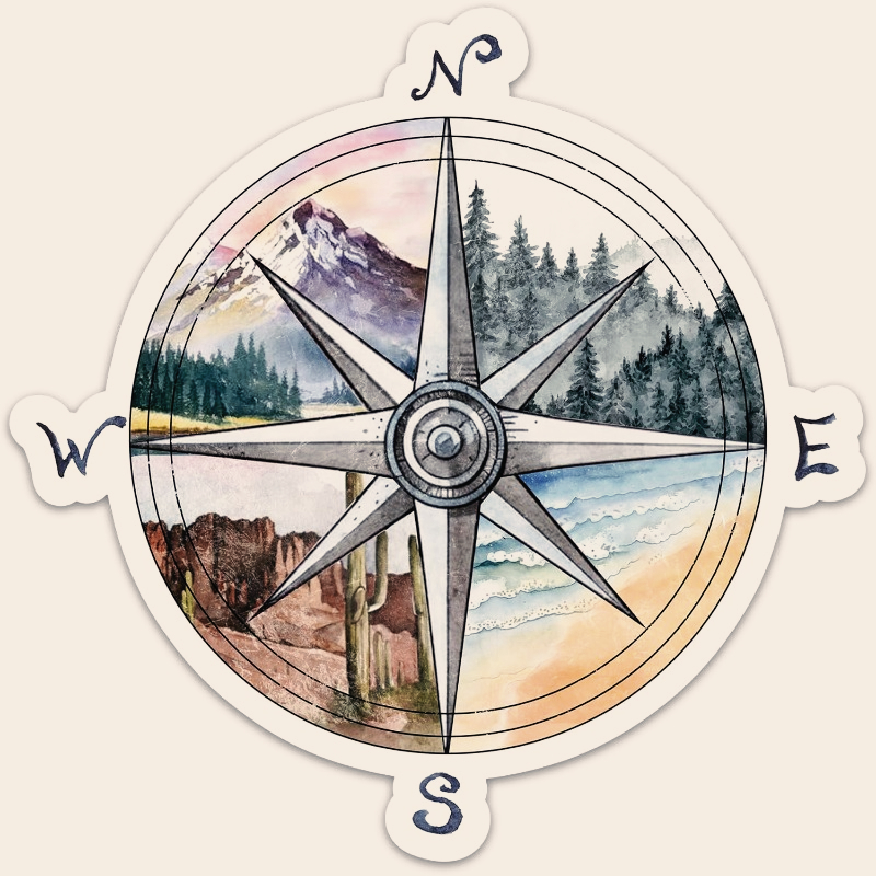 Compass Camping Sticker, Adven – Outdoor Adventure For Kids Bewertung und Preis