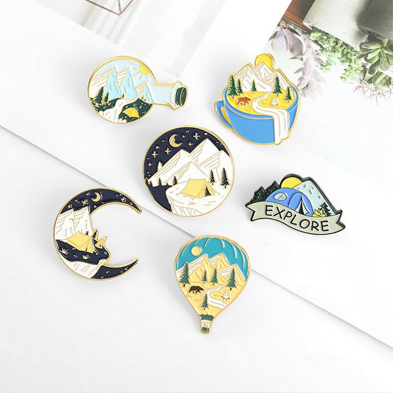 Camping Adventure Enamel Pins  – Outdoor Adventure For Kids Bewertung und Preis