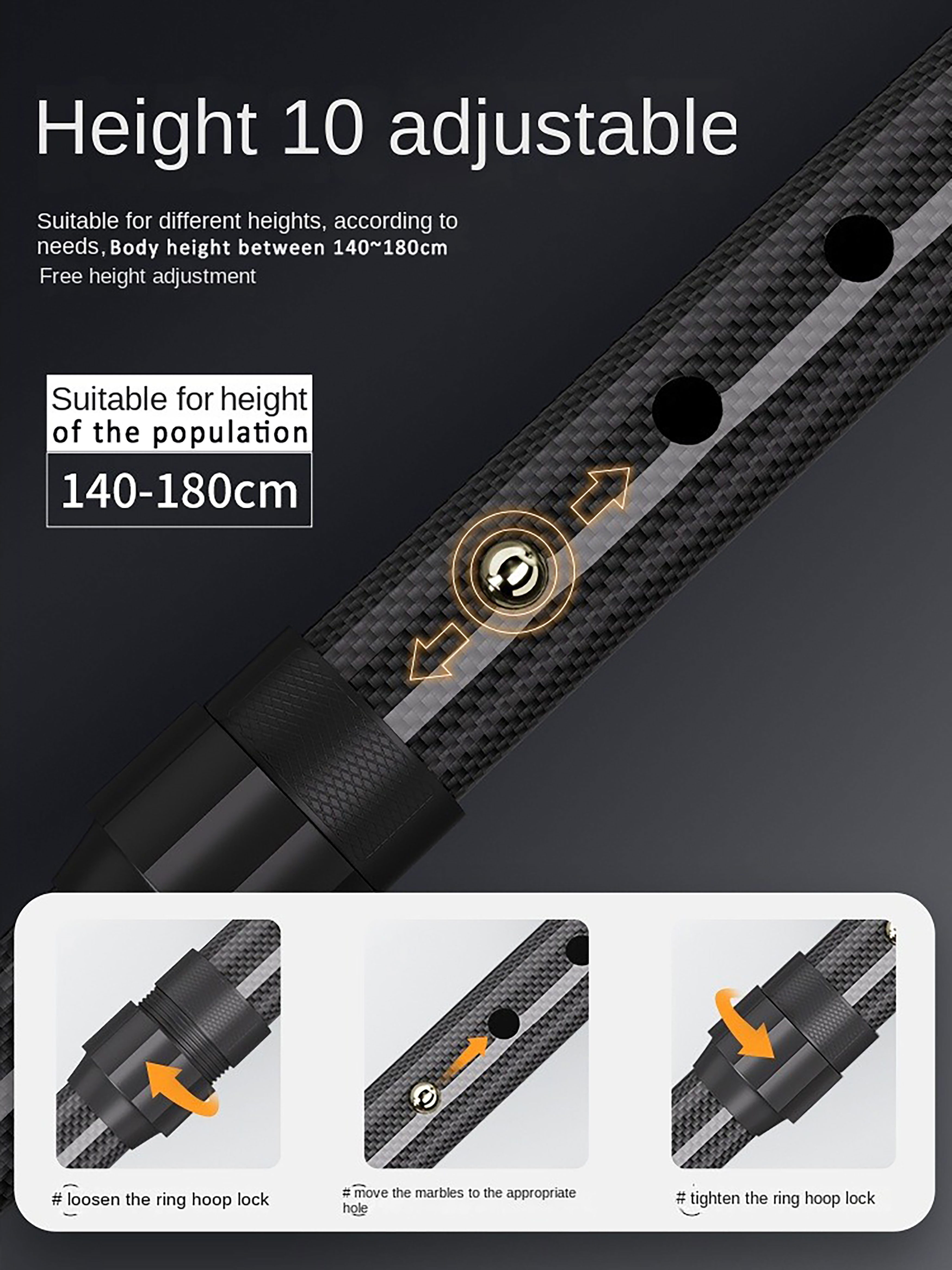 Carbon Fiber Folding Extendabl – Trekking Pole Carbon Bewertung und Preis