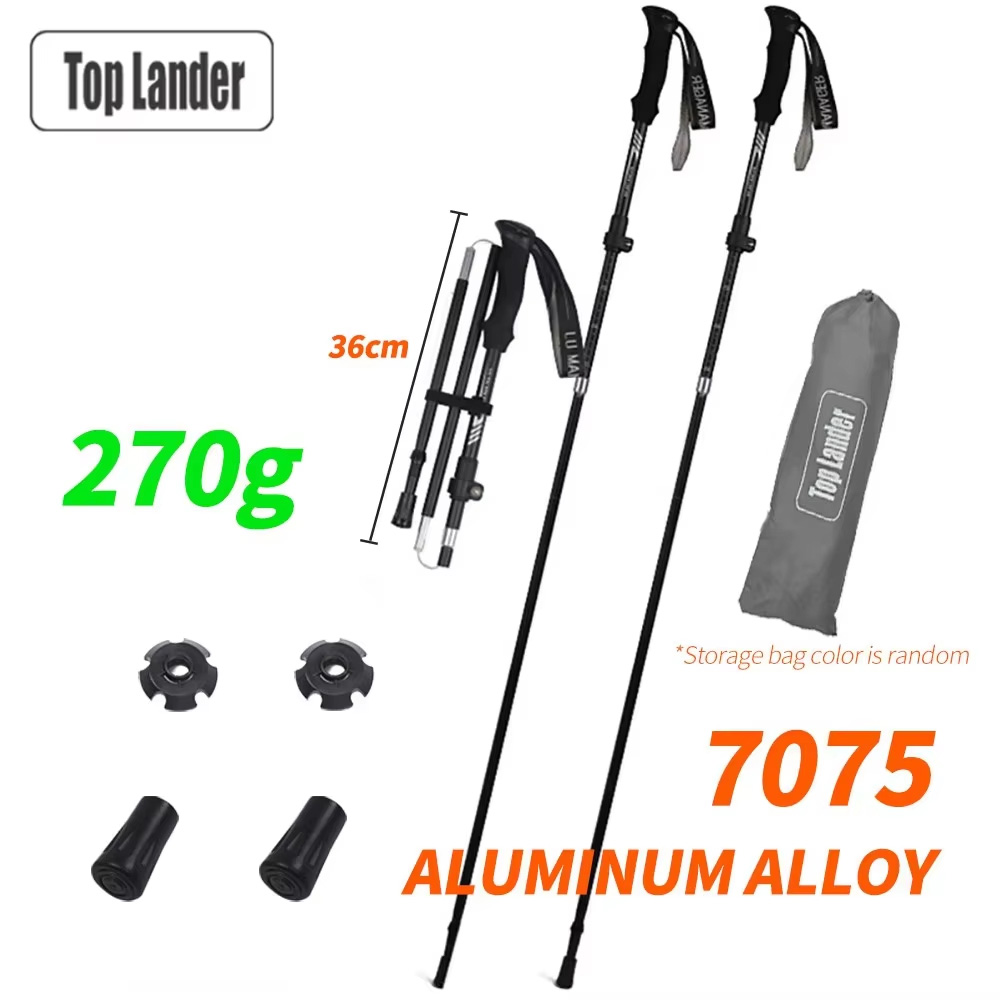 Foldable Trekking Pole 7075 Al – Trekking Pole Carbon Bewertung und Preis