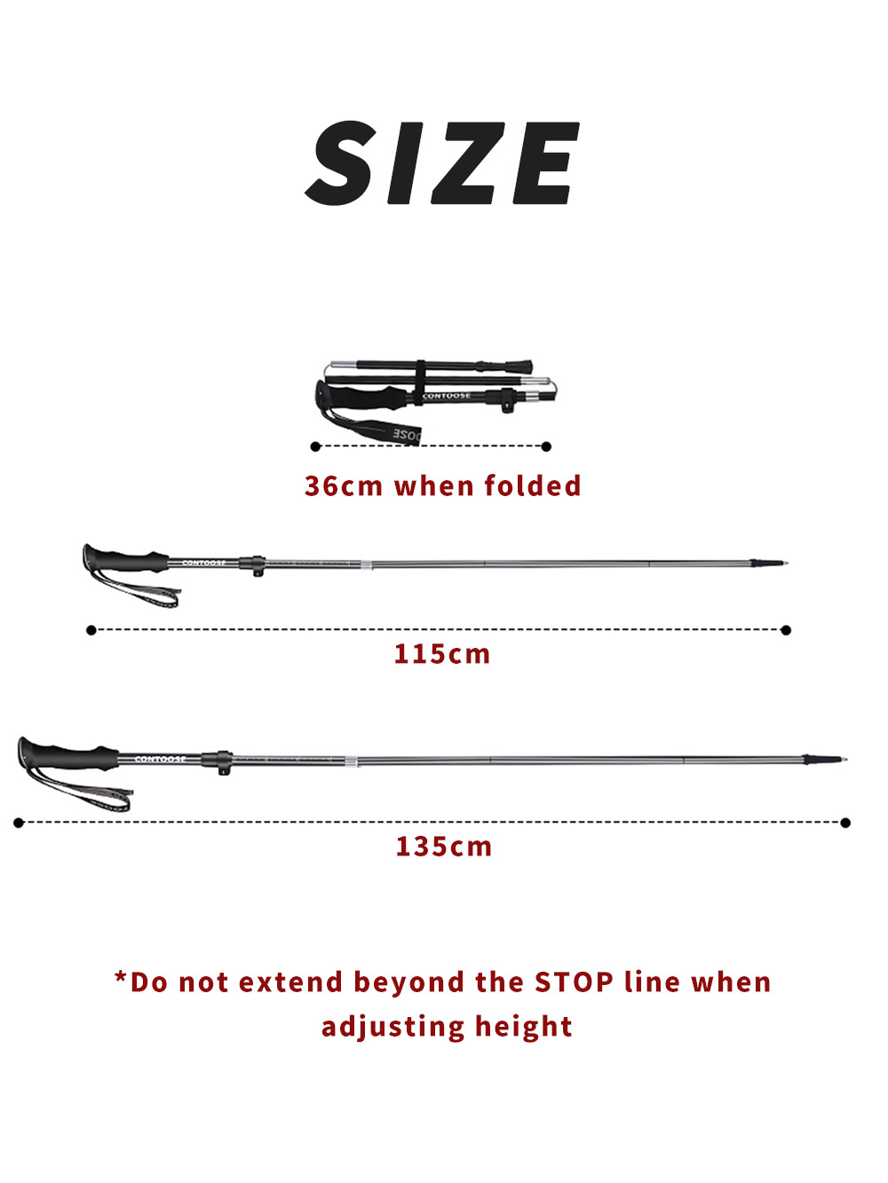 Foldable Trekking Pole 7075 Al – Trekking Pole Carbon Bewertung und Preis