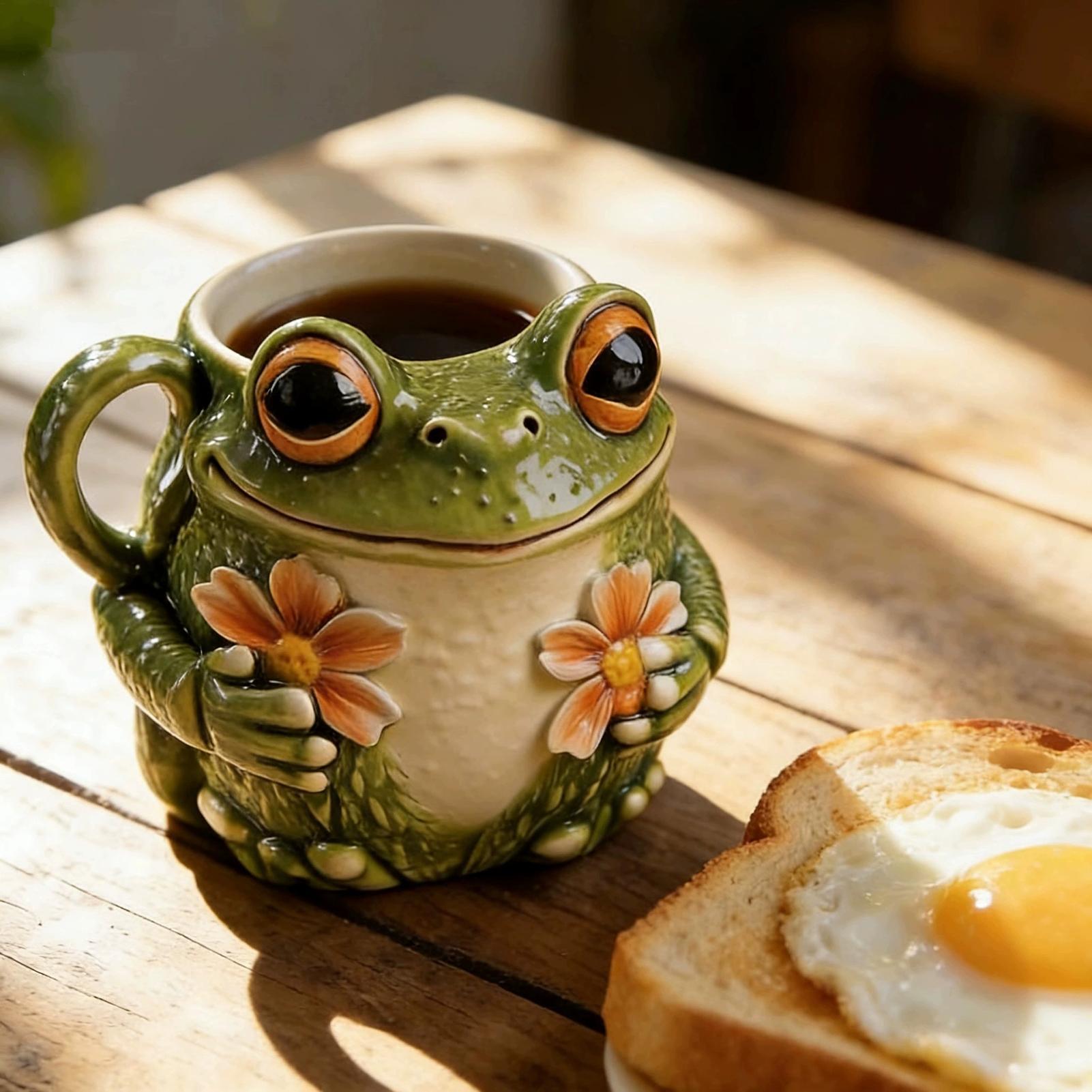 Frog Coffee Mug Resin Funny No – Outdoor Adventure Holidays Bewertung und Preis