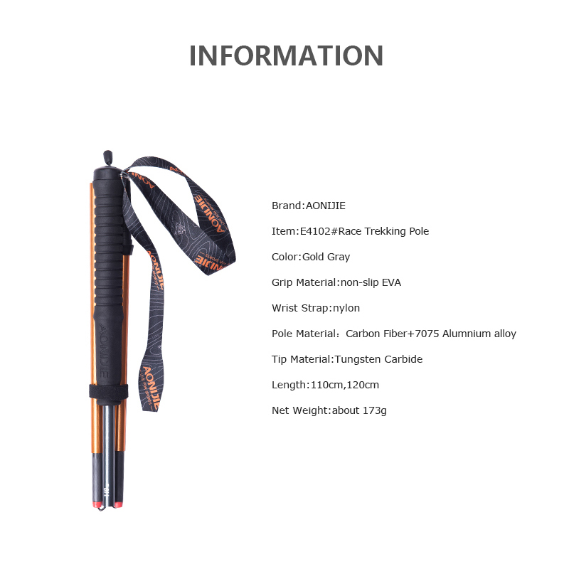2pcs AONIJIE Z-Pole Folding Ul – Trekking Pole Carbon Bewertung und Preis