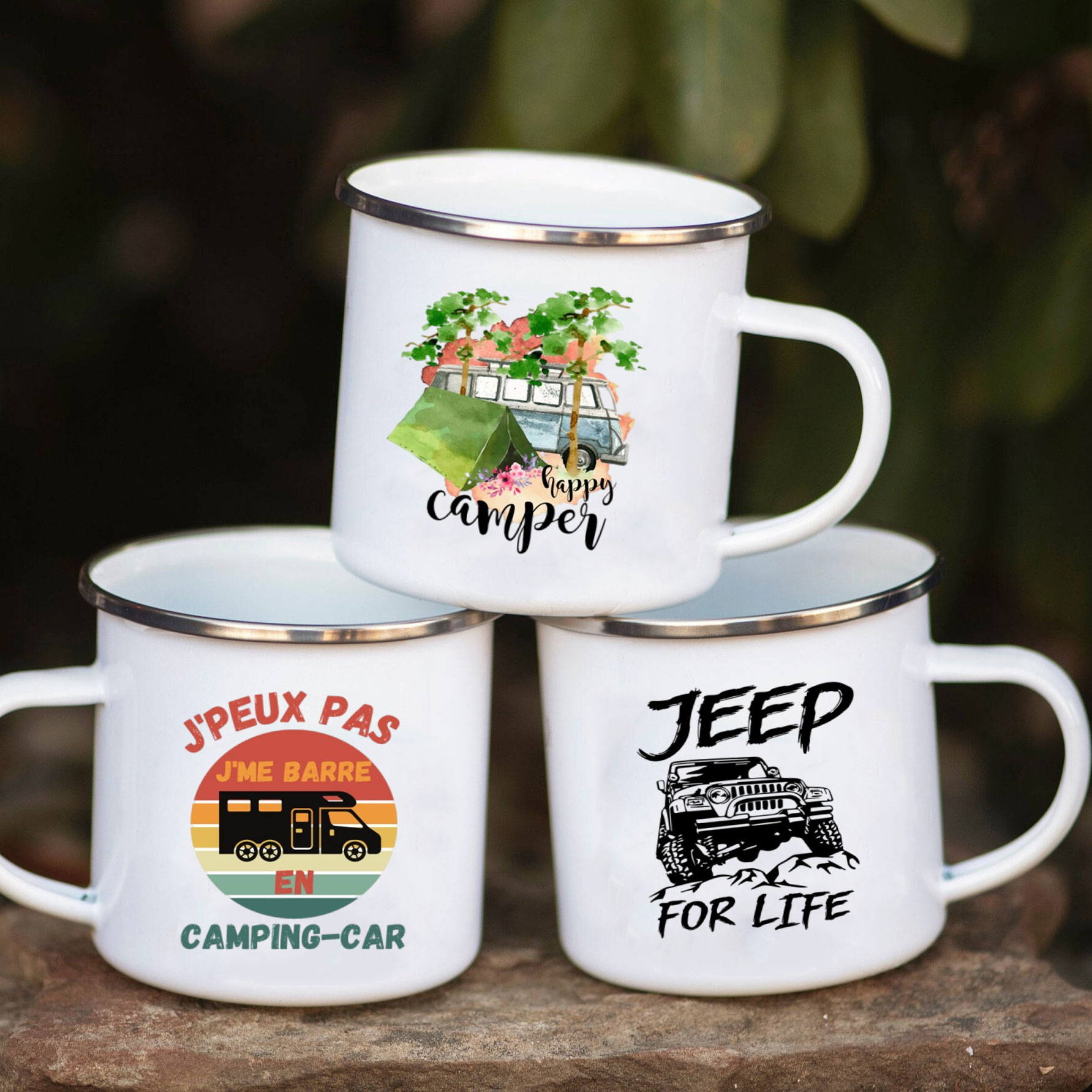 Camping Car Enamel Mug Adventu – Outdoor Adventure Ideas Bewertung und Preis