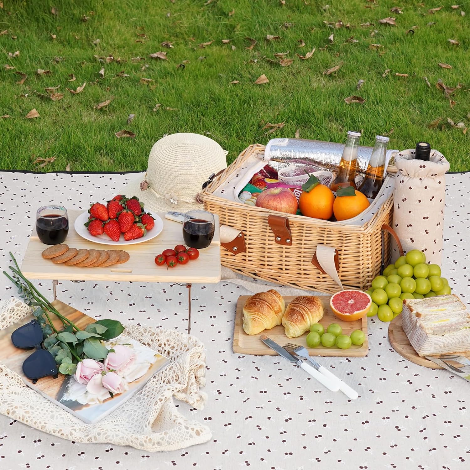 Wicker Picnic Basket for 2 wit – Outdoor Adventure Images Bewertung und Preis